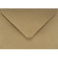 Netuno Ecologische bruine enveloppen A6 - 125 x 175 mm - 25 stuks - NK natgelijmde - 100 gram - Eko Design -