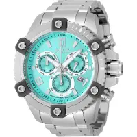 Invicta Jason Taylor 51272 Herenhorloge - Quartz uurwerk - Roestvrij staal met blauwe wijzerplaat - 50 mm