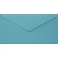 Netuno Gladde blauwe enveloppen A4 - 110 x 220 mm - 25 stuks - NK natgelijmde - 110 gram - Woodstock -