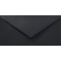 Netuno Gladde zwarte enveloppen A4 - 110 x 220 mm - 50 stuks - NK natgelijmde - 80 gram - Rainbow -