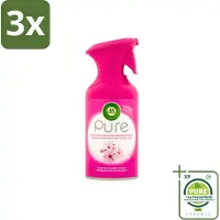 Air Wick 3 x Pure Luchtverfrisser Aziatische Kersenbloesem 250 ml - Grootverpakking - Luchtverfrisser - Geurspray - Kersenbloesem - Aziatische Kersenbloesem - Geurverfrisser