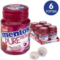 Mentos 4x Gum Pure Fresh Cherry 6 X 30 Stuks