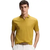 HUGO BOSS BOSS Black poloshirt geel gestreept