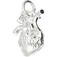 MOOYE ® - Collectie Zilveren Menselijk hart kettinghanger