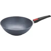 Norbert Woll Wok DIAMOND LITE 30 cm, afneembare steel, titanium,