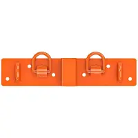 Happiq Tractor Bucket Hooks - Heavy Duty Trek- en Hijsaccessoires met D-Ring - voor tractor en hefwerk - Versterkt Staal - Zwart