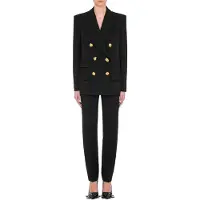 Moschino Morphed Buttons Wool Gabardine Jacket Black Maat: 36 | Blazers Outlet | Dames | Zwart