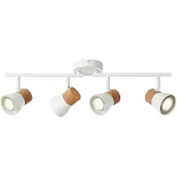 Brilliant Kurken plafondspot Moka 4-lichts