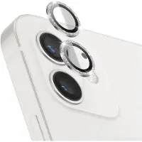 Zanae , Camera Lens Protector Geschikt voor Apple iPhone 12 van Gehard Glas en Aluminium, Zilver