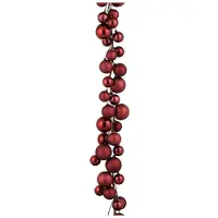 Mica Decorations Kerstballenslinger | | 1.8 meter (Donkerrood)