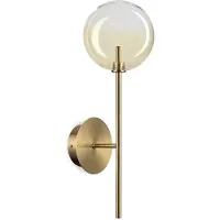 Ideal Lux Wandlamp Equinoxe, messing / goud, Woon-/ Eetkamer, metaal, wandlamp