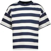 Vingino T-shirt Basic-Tee Stripe Meisje Blauw 140