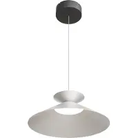 Masterlight Hanglamp Ceppo zwart met nikkel Ø 45cm met uplight