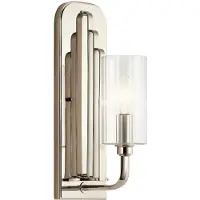 Elstead Lighting Design wandlamp Kimrose, dimbaar, chroom / zilver, Woon-/ Eetkamer, metaal, Wandlamp design