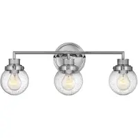 Quintiesse Wandlamp Poppy, dimbaar, chroom / zilver, Badkamer, metaal, Wandlamp
