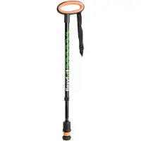 Flexyfoot Wandelstok - Verstelbaar - Schokabsorberend handvat - Zwart