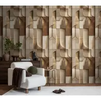 Living Walls Afbeelding behang, Livingwalls The Wall 4 | 792247, 159 x 280 cm, Bruin