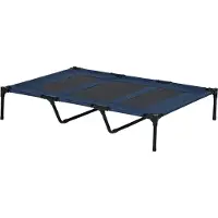 PawHut , buitenhondenbed, hondenmand, kattenmand, huisdiermand, slaapplek, blauw