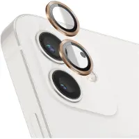 Zanae , Camera Protector Geschikt voor Apple iPhone 12 Mini Gehard Glas en Aluminium, Goud