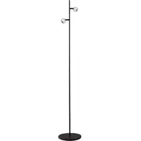Masterlight Vloerlamp Talana 2-lichts mat zwart/nikkel