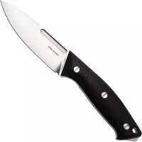 Real Steel Gardarik 3739, Satin Elmax, Black G10 vaststaand mes, Ivan Braginets design