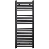 Sanicare Design radiator lumara aluminium 120x50 cm 750 watt mat zwart