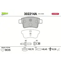 Valeo 302214A Remblokken
