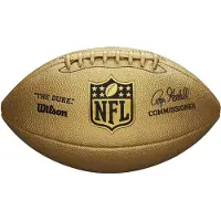 Wilson Ballon de Football Américain NFL the duke Gold replica game ball