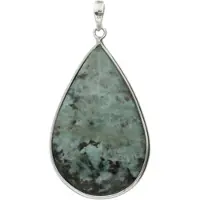 MOOYE ® - Collectie Zilveren Turkoois Turquoise edelsteen druppel middel facet geslepen hanger