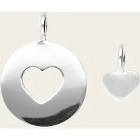 MOOYE ® - Collectie Zilveren Moeder en kind - hart kettinghanger