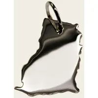 MOOYE ® - Collectie Zilveren Landkaart Ghana ketting hanger