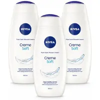 Nivea 3 x - Douchecrème - Zacht - Huidbeschermend - Amandelolie - 500 ml - Voordeelverpakking - 3 stuks