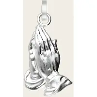 MOOYE ® - Collectie Zilveren Biddende handen kettinghanger