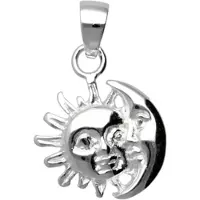 MOOYE ® - Collectie Zilveren Zon & Maan kettinghanger