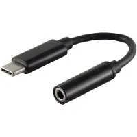 S-Impuls USB C Audio Adapter, digital, schwarz