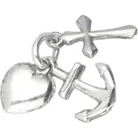 MOOYE ® - Collectie Zilveren geloof, hoop en liefde los kettinghanger