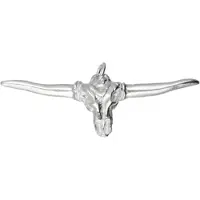 MOOYE ® - Collectie Zilveren Schedel Tauruskop kettinghanger