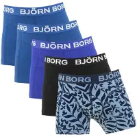 Björn Borg Boxershorts - 5-pack - Blauw/Zwart/AOP - - 15-16 jaar (170-176) - Boxershorts