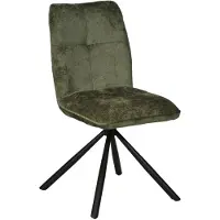 WEBER INDUSTRIES CORTINA draaibare eetkamerstoel / Groen