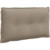 vidaXL Rugkussen Taupe 80 x 50 cm Microvezel Stof