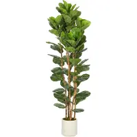 HOMCOM Artificial Plants-Kunststoff-55L x 55B x 180H cm-Grün