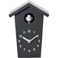 SP Koekoek Klok - Koekoeksklok Modern - Minimalistische Koekoeksklok - Zwart - 17cm x 13cm x 9cm