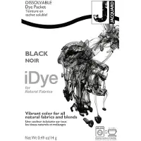 Creativ Company iDye Textielverf Zwart - Kledingverf - Stoffenverf - Voor Katoen Zijde Linnen en Rayon - 14 gram