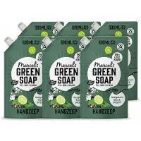 Marcel's Green Soap 6 x - Handzeep - Bergamot & Black Pepper - Natuurlijke verzorging - 500 ml - Voordeelverpakking - 6 stuks