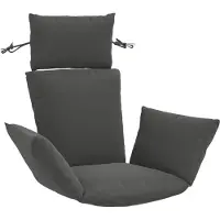 vidaXL Adirondack Kussen PUTTEN 100% Polyester Antraciet