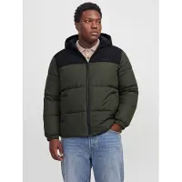 Jack&Jones PLUS Plus Size Puffer Jacket EU6XL US4XL Groen