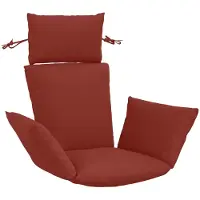 vidaXL Adirondack Kussen PUTTEN 100% Polyester Rood 60 x 145 x 10 cm