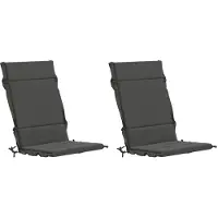 vidaXL Kussen voor stoel met hoge rug GEMERT 2 st 100% Polyester