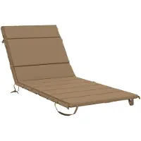 vidaXL Ligstoel Kussen GEMERT 100% Polyester Taupe 200 x 80 x 3 cm