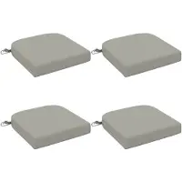 vidaXL 4-delige zitkussens SOEST 4 st 100% Polyester Grijs